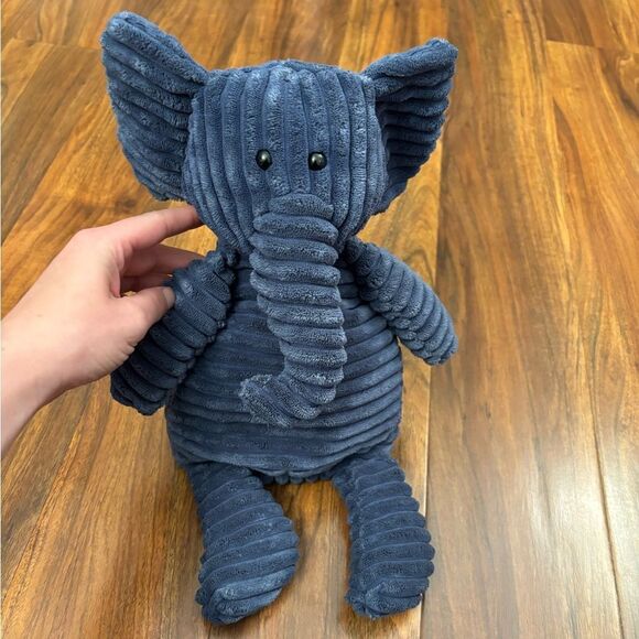 Jellycat London Plush Elephant Blue Cordy Roy Stuffed Animal - Picture 1 of 3